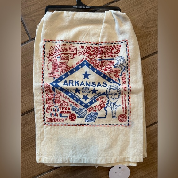 Arkansas Souvenir Tea Towel - Picture 1 of 4